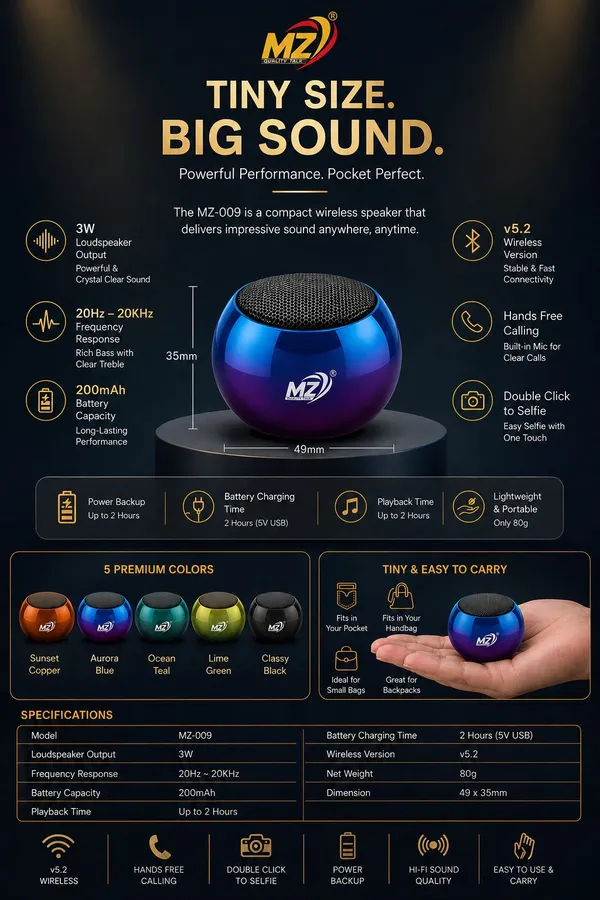 Mz-009_Aurora_Blue_Mini_Bluetooth_Speaker