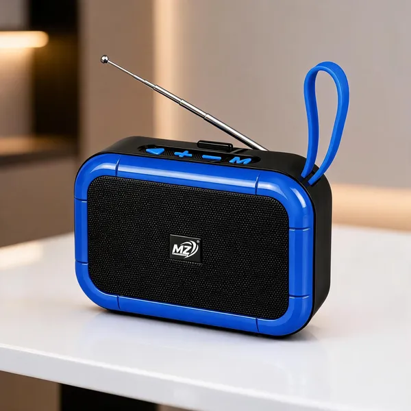 Mz_Portable_Fm_Radio_Bluetooth_Speaker_With_Antenna