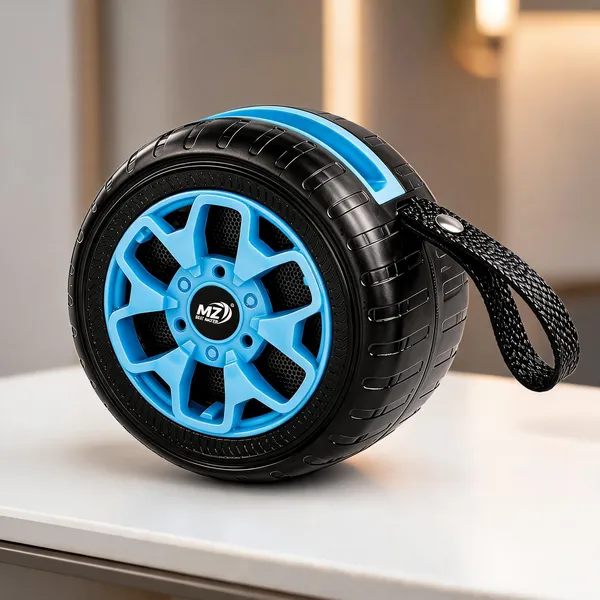 Mz_Tyre_Design_Portable_Bluetooth_Speaker_With_Wrist_Strap