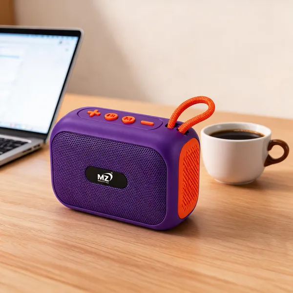 Mz_Purple_Portable_Bluetooth_Speaker_With_Carry_Strap