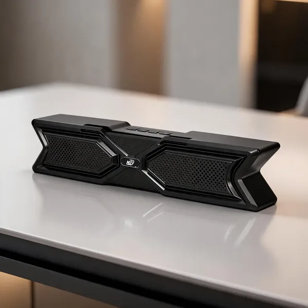 Black_Dual_Speaker_Bluetooth_Sound_Bar_With_Usb_And_Aux