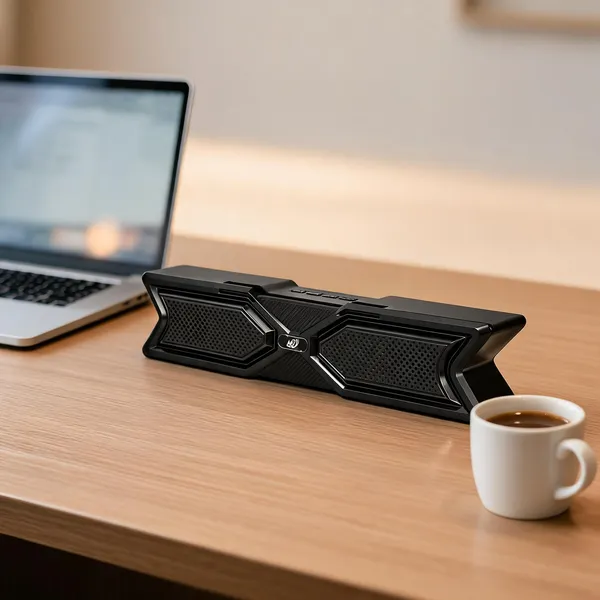 Black_Dual_Speaker_Bluetooth_Sound_Bar_With_Usb_And_Aux