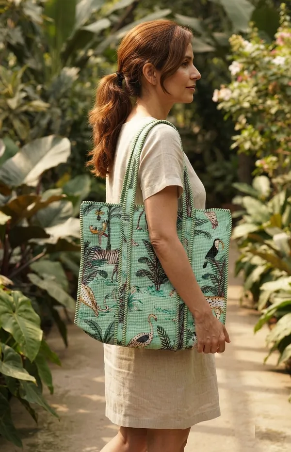 Mint_Green_Cotton_Jungle_Print_Kantha_Embroidered_Tote_Bag_For_Women