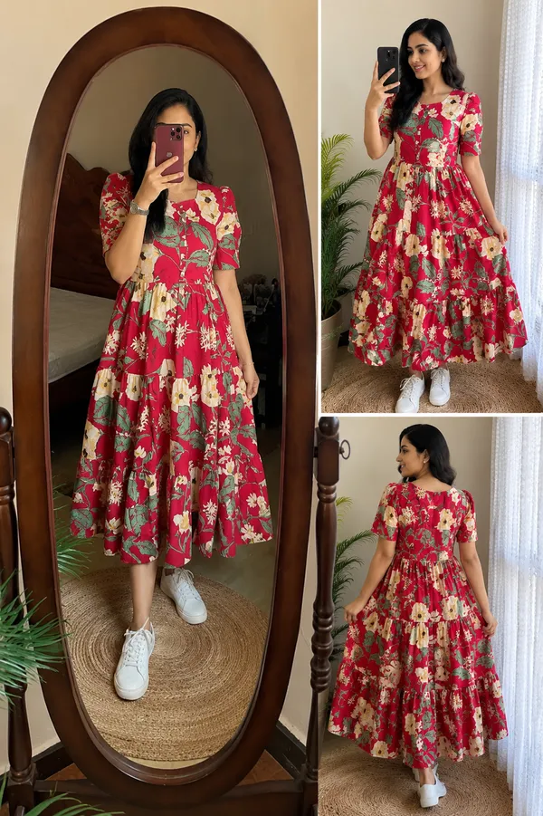 Red_Floral_printed_Rayon_Fab_Tiered_Midi_Dress_for_Women