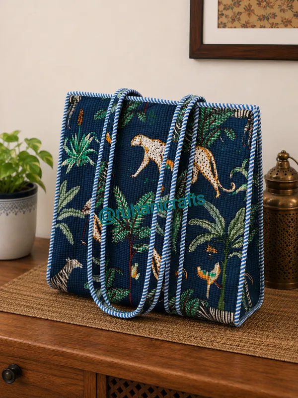 Navy_Blue_Cotton_Tote_Bags_Kantha_Pattern_For_Women_18x18_inch