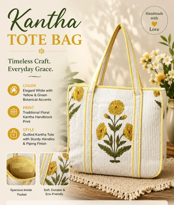 Jaipuri_hand_Block_Print_Women_Tote_Bags_Kantha_Pattern_Size_16x16_Inch
