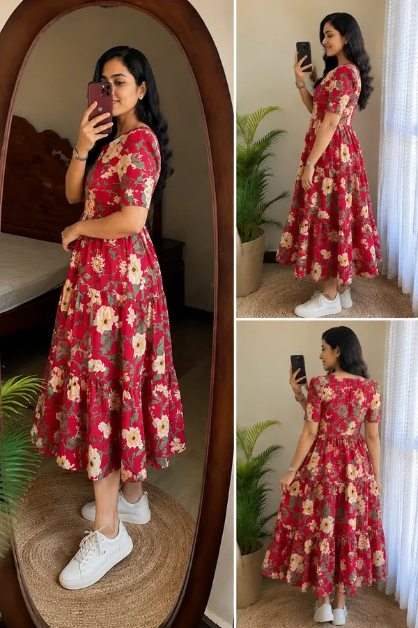 Red_Floral_printed_Rayon_Fab_Tiered_Midi_Dress_for_Women