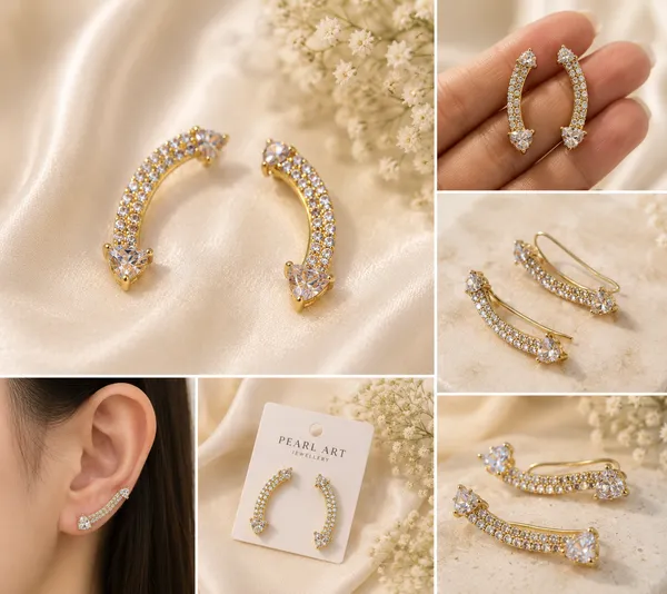 Gold_Metal_Crystal_Curved_Bar_Ear_Cuff_Earrings_For_Women