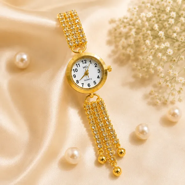Gold_Metal_Charm_authentic_Kashmiri_Bracelet_Watch_For_Women