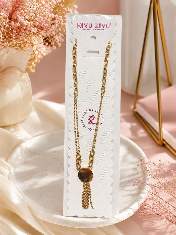 Gold_Metal_Layered_Chain_Tassel_Pendant_Necklace_For_Women