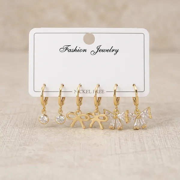 Gold_Metal_Crystal_Stud_Earrings_Set_Of_3_For_Women