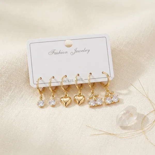 Gold_Metal_Crystal_Stud_Earrings_Set_Of_3_For_Women