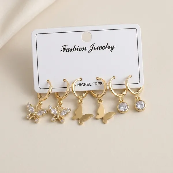 Gold_Metal_Crystal_Stud_Earrings_Set_Of_3_For_Women