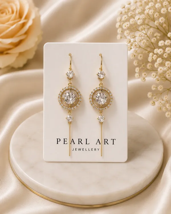 Gold_Metal_Circular_Stone_Studded_Drop_Earrings_For_Women