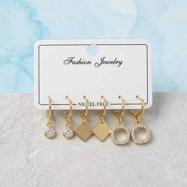 Gold_Metal_Crystal_Stud_Earrings_Set_Of_3_For_Women