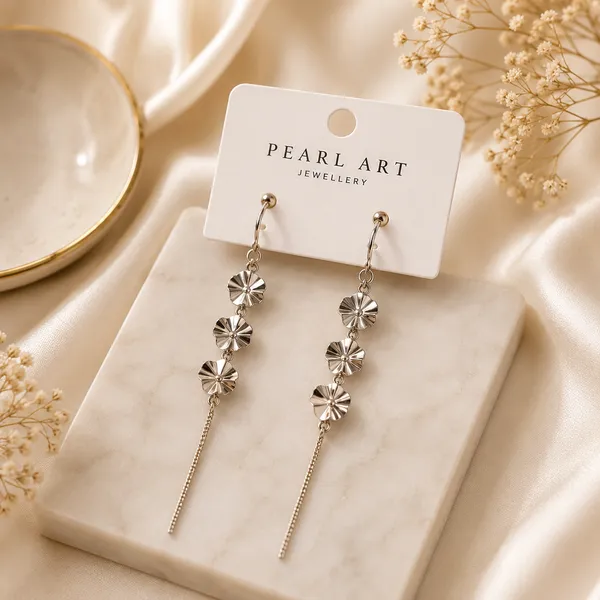 Silver_Metal_Floral_Threader_Dangle_Earrings_For_Women