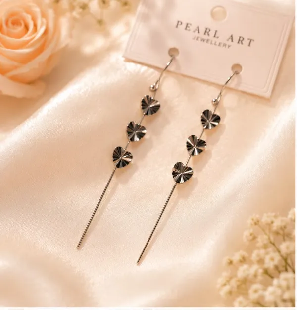 Silver_Metal_Floral_Threader_Dangle_Earrings_For_Women