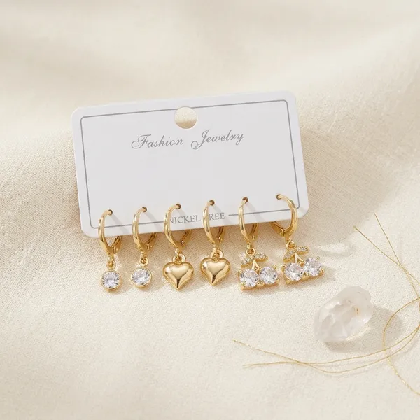 Gold_Metal_Crystal_Stud_Earrings_Set_Of_3_For_Women
