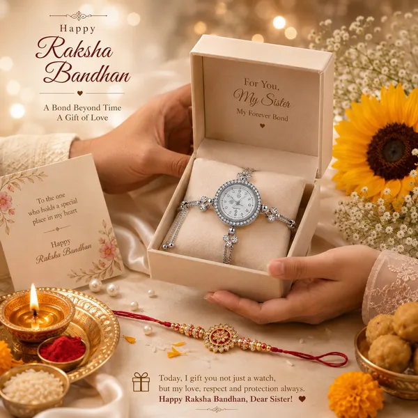 Silver_Oxidized_Floral_Charm_Bracelet_Watch_For_Women