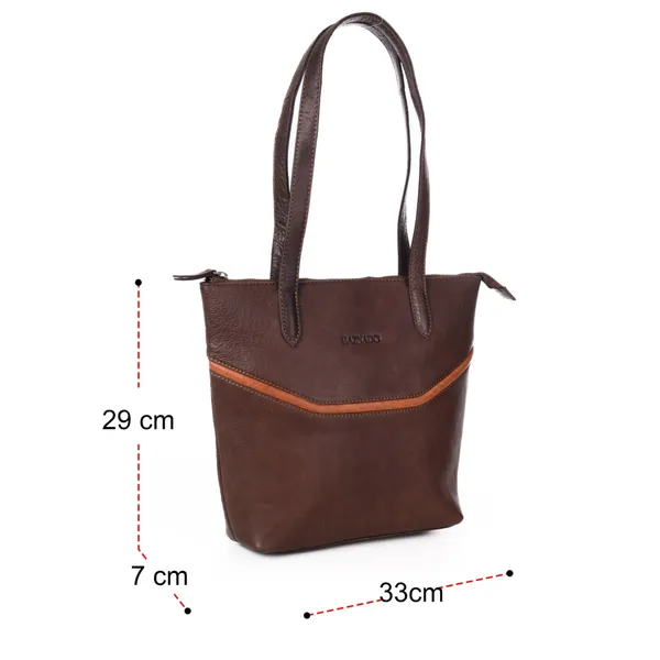 Brown_Leather_Shoulder_Carryall/Tote_Bag_for_Women