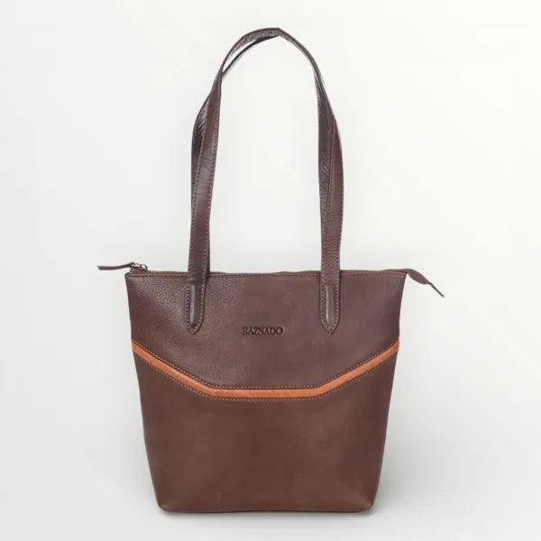 Brown_Leather_Shoulder_Carryall/Tote_Bag_for_Women
