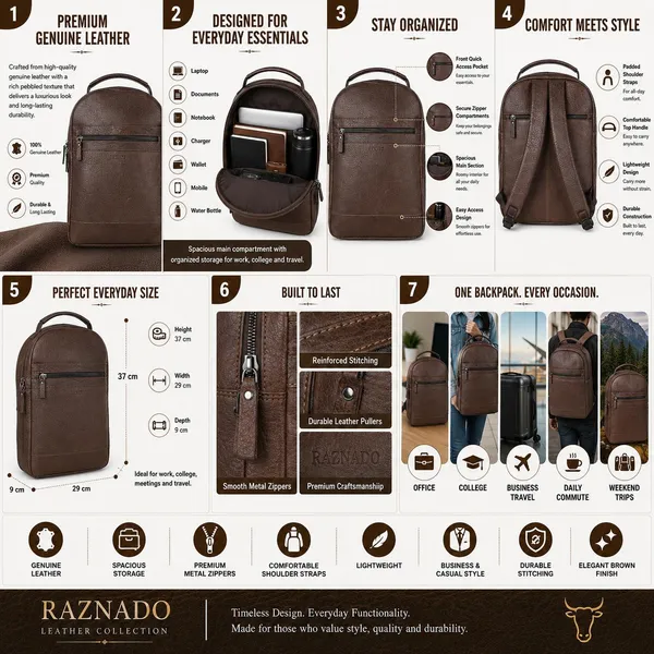 Brown_Leather_Slim_Commuter_Backpack_For_Unisex