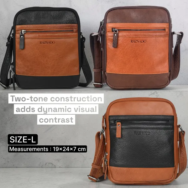 Brown_Cognac_Leather_Dual-Tone_Crossbody_Sling_Bag_Large_Size_For_Unisex