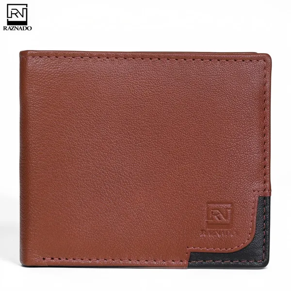RAZNADO_Genuine_Leather_Wallet_for_Men_|_Slim_&_Stylish_Bi-Fold_Wallet_|_Multiple_Card_Slots,_ID_Window,_Currency_Compartment_&_Coin_Pocket_|_Premium_Gift_Box