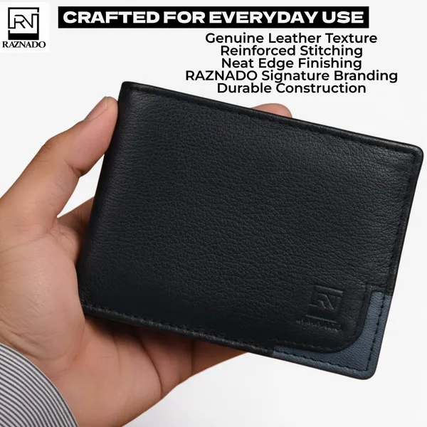 RAZNADO_Genuine_Leather_Wallet_for_Men_|_Slim_&_Stylish_Bi-Fold_Wallet_|_Multiple_Card_Slots,_ID_Window,_Currency_Compartment_&_Coin_Pocket_|_Premium_Gift_Box