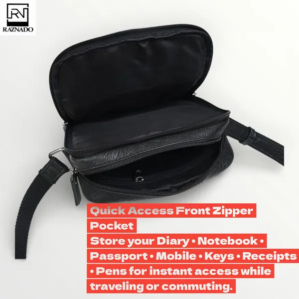 Black_Cognac_Leather_Dual-Tone_Crossbody_Sling_Bag_Large_Size_For_Unisex