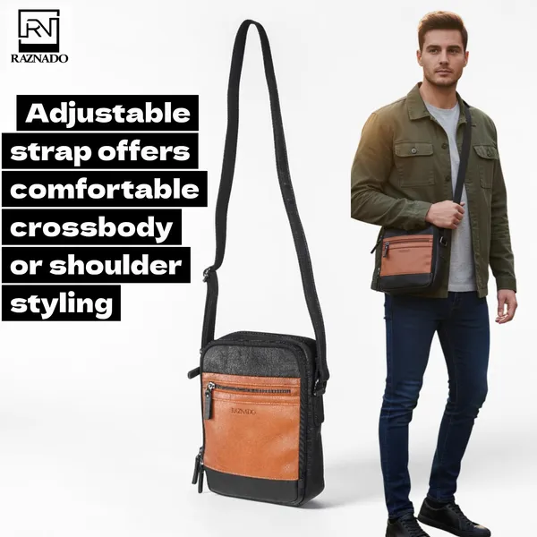 Black_Cognac_Leather_Dual-Tone_Crossbody_Sling_Bag_Large_Size_For_Unisex