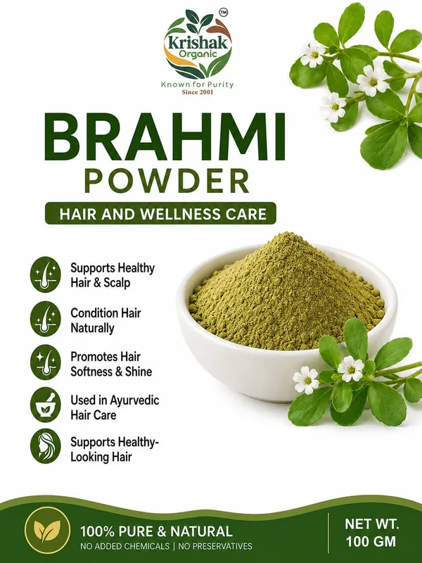 Krishak_Organic_Brahmi_Powder_Brain_Health_Pack_Of_2