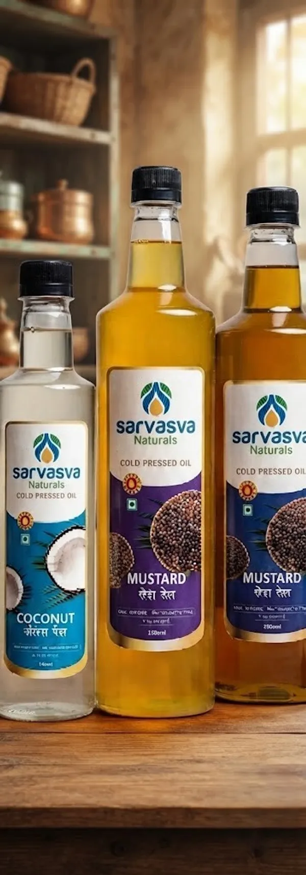 Cold_Pressed_Coconut_Oil_And_Sesame_Oil_And_Mustard_Oil