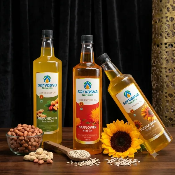 Cold_Pressed_Safflower_Oil_And_Sunflower_Oil_And_Groundnut_Oil