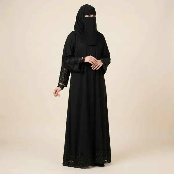 Black_Zoom_Fabric_Relaxed_Fit_Floral_Sequin_Embroidered_Abaya_For_Women