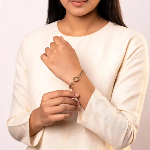 Gold_Stainless_Steel_Layered_Chain_Bracelet_For_Women