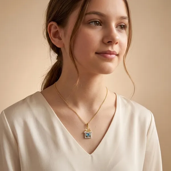 Gold_Plated_Blue_Heart_Crystal_Gift_Box_Pendant_Necklace_For_Women