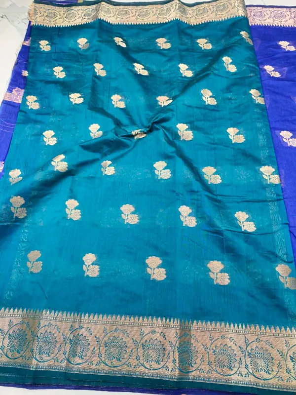 Maheshwari_Cotton_Royal_Blue_Zari_Woven_Floral_Banarasi_Saree_For_Women