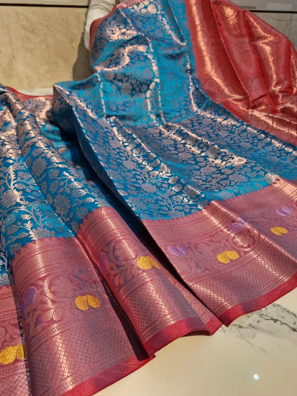 Blue_Karishma_Silk_Brocade_Woven_Saree_For_Women