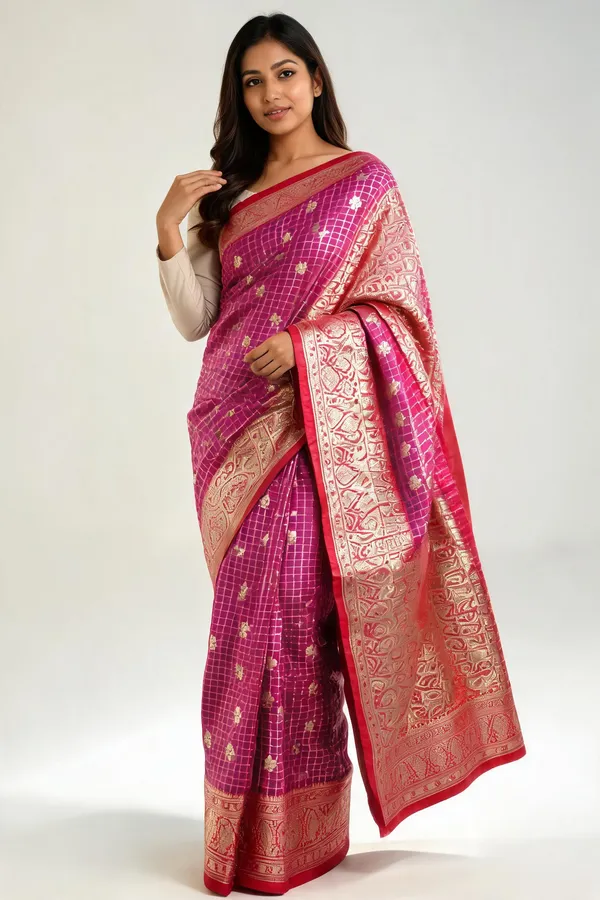 Pink_Karishma_Silk_Woven_Zari_Saree_For_Women