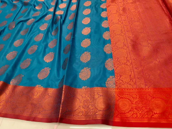 Softy_Rich_Pallu_Teal_Silk_Zari_Woven_Kanjivaram_Saree_For_Women
