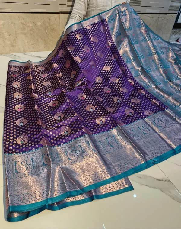 Multicolour_Banarasi_Silk_Kanjivaram_Meena_Woven_Saree_For_Women