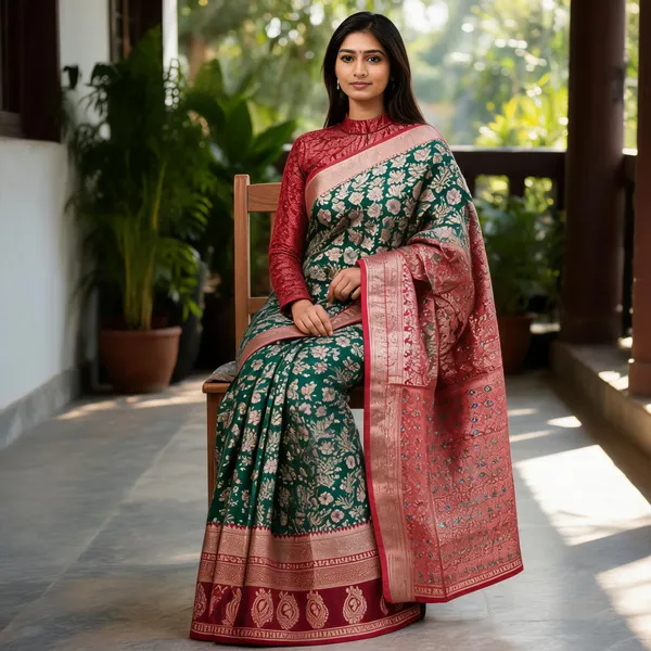 Kanjivaram_Meenakari_Green_Silk_Banarasi_Floral_Zari_Woven_Saree_For_Women