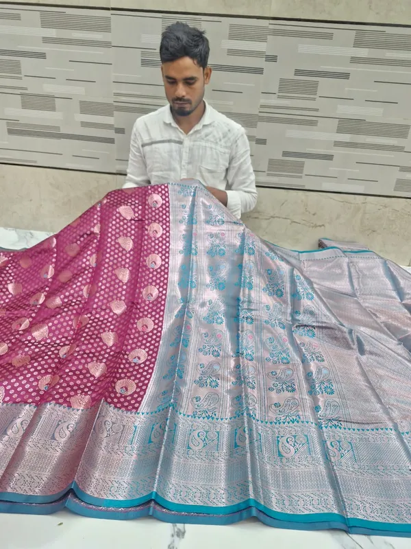 Pink_Karishma_Silk_Woven_Paisley_Saree_For_Women