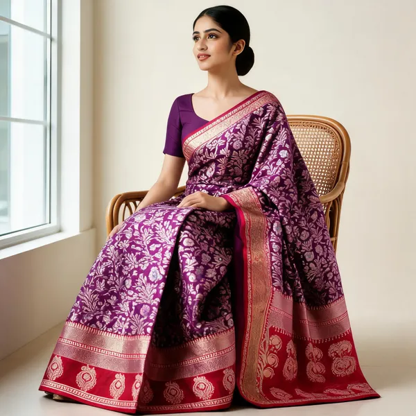 Kanjivaram_Meenakari_Jamla_Silk_Zari_Woven_Floral_Banarasi_Saree_For_Women