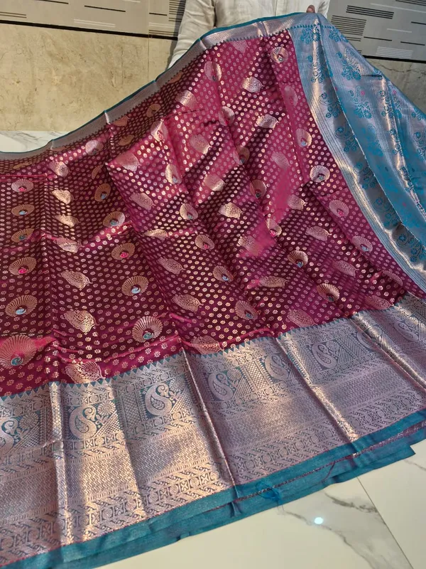Pink_Karishma_Silk_Woven_Paisley_Saree_For_Women