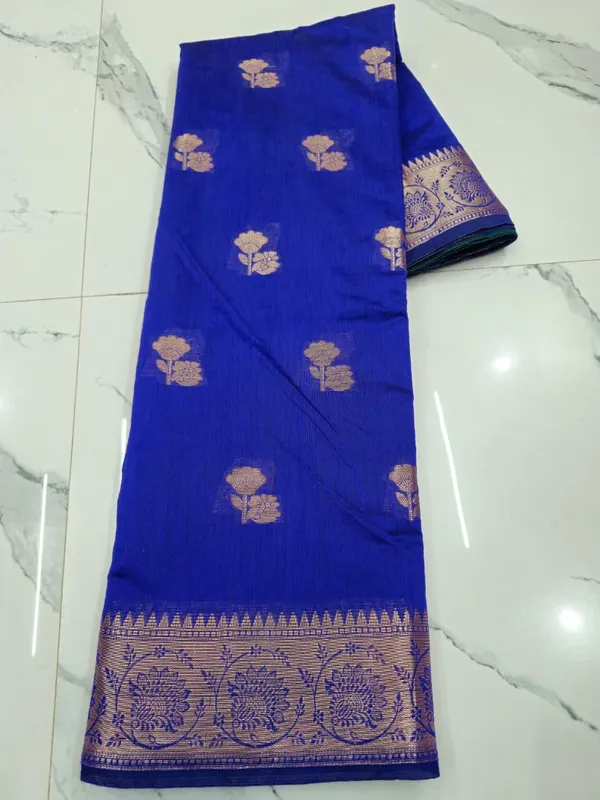 Maheshwari_Cotton_Royal_Blue_Zari_Woven_Floral_Banarasi_Saree_For_Women