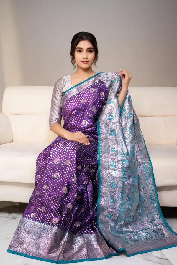 Multicolour_Banarasi_Silk_Kanjivaram_Meena_Woven_Saree_For_Women