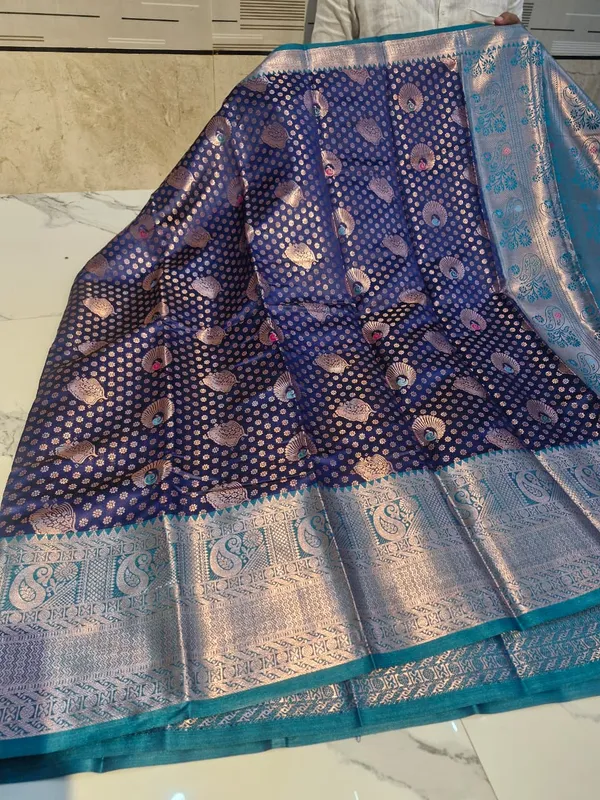 Purple_Banarasi_Silk_Woven_Floral_Saree_For_Women