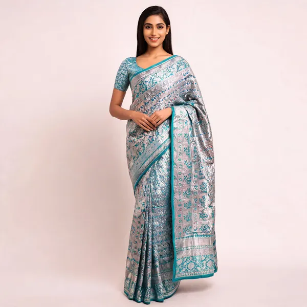 Grey_Banarasi_Silk_Woven_Festive_Saree_For_Women